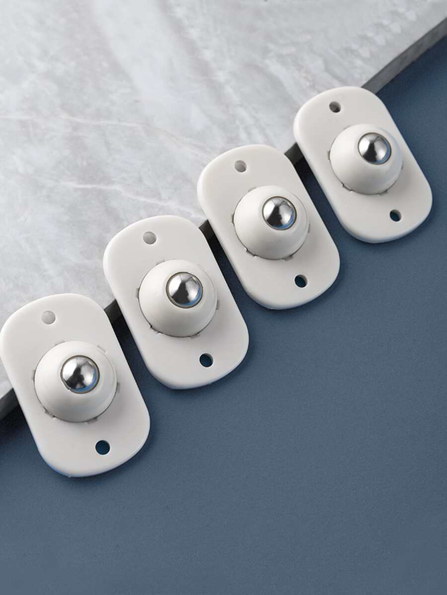 4入组套粘性旋轉滑輪用於儲物盒收納盒和垃圾箱底部旋轉輪 - 彩色 - 查看 1