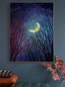 樹紋DIY鑽石畫不附框架 - 彩色 - 查看 7