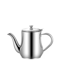 1pc Stainless Steel Oil Can - Silver - View 4