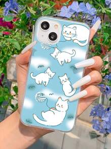 ốp lưng điện thoại in hình mèo - Nhiều màu - Xem 1