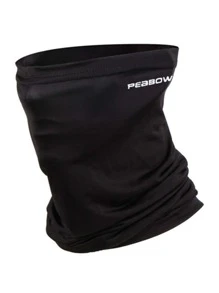 Anyfashion Sun Protective Anti UV 1pc Letter Graphic Sports Neck Gaiter - Black - View 1