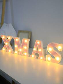 1pc Pink 16cm Number 7 Alphabet LED Battery Operated Home Decor Light, Decorative Pink Number & Letter Light For Party, Living Room, Bedroom, Holiday, Wedding, Housewarming - Yellow - View 4