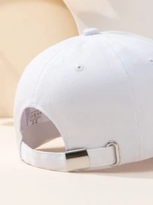 1入組中性 2000 年代洛杉磯市中心運動總監印花棒球帽，適合戶外運動、防曬、日常通勤 - 白色 - 查看 3