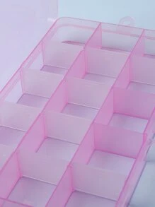 15格美甲装饰收纳盒，1个便携式化妆品收纳盒，防尘旅行化妆品收纳盒，适用于美甲设计工具、珠子、珠宝、工具、药丸和鱼饵 - 紫色，珠宝盒，收纳袋，化妆刷架，化妆刷收纳盒，香水收纳盒，化妆包，女士礼物，圣诞礼物，女士礼物创意 - 紫色 - 查看 5