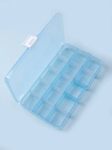 Hộp lưu trữ đồ trang trí móng tay 15 ô, 1 hộp đựng đồ trang điểm di động, hộp đựng mỹ phẩm du lịch chống bụi cho các công cụ thiết kế nghệ thuật làm móng, hạt, trang sức, dụng cụ, thuốc và mồi câu cá-Light - Màu xanh lam - Xem 1