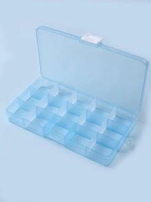 Hộp lưu trữ đồ trang trí móng tay 15 ô, 1 hộp đựng đồ trang điểm di động, hộp đựng mỹ phẩm du lịch chống bụi cho các công cụ thiết kế nghệ thuật làm móng, hạt, trang sức, dụng cụ, thuốc và mồi câu cá-Light - Màu xanh lam - Xem 2