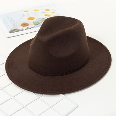 Solid Fedora Hat
