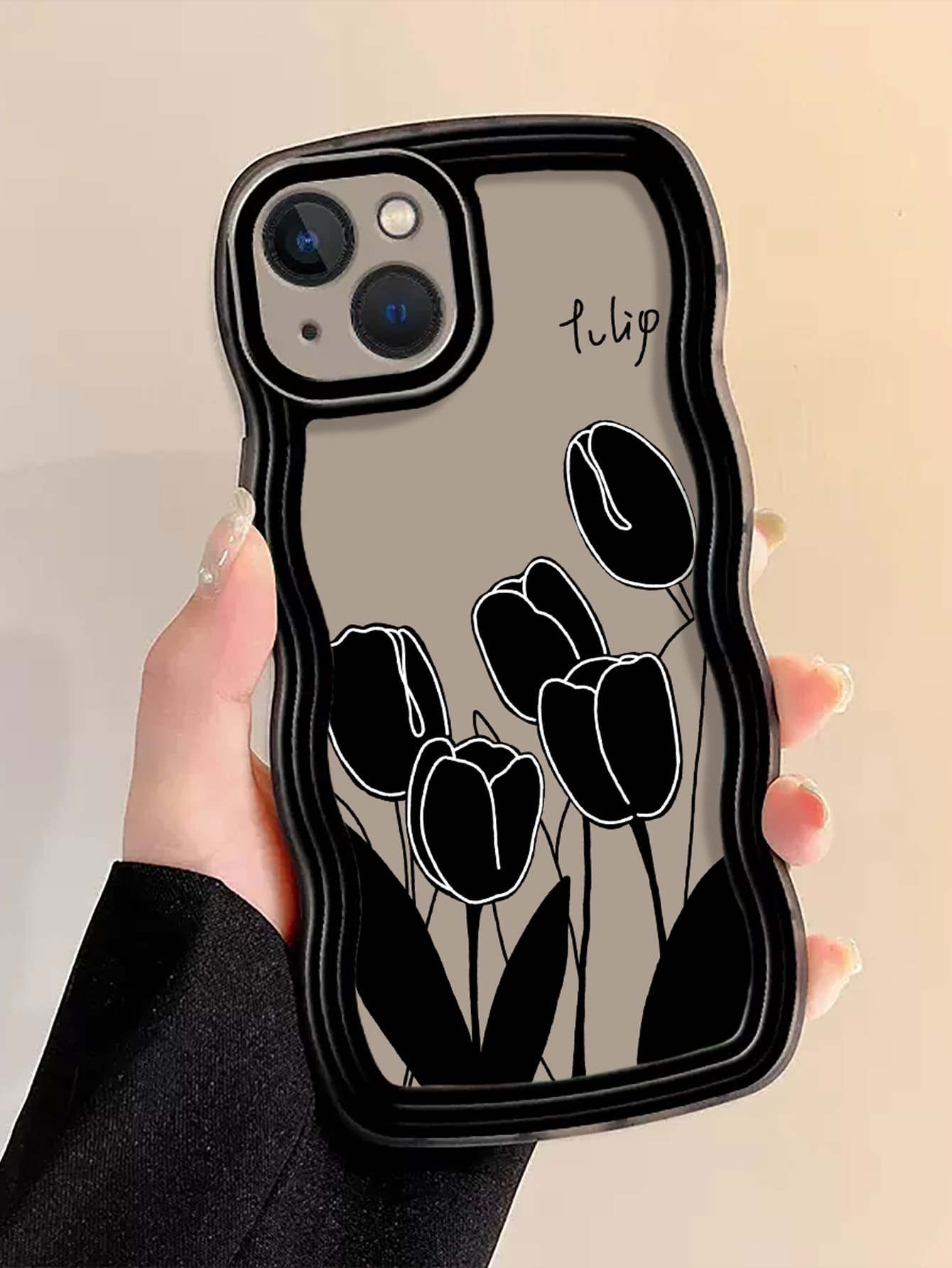 鬱金香圖案手機殼 - 彩色 - 查看 1