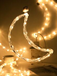 1 Pieza 20/30cm Diámetro De Luz Decorativa En Forma De Luna Con 20/30 Led - Amarillo - Ver 7