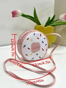 Girls Cartoon Print Novelty Bag - Pink - View 9