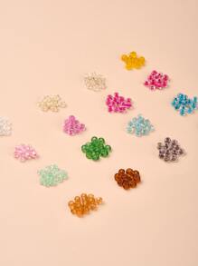 1box 19200pcs 24 Colors Glass Seed Beads Transparent Round Mixed Color
Bead DIY Jewelry Accessory - Multicolor - View 5