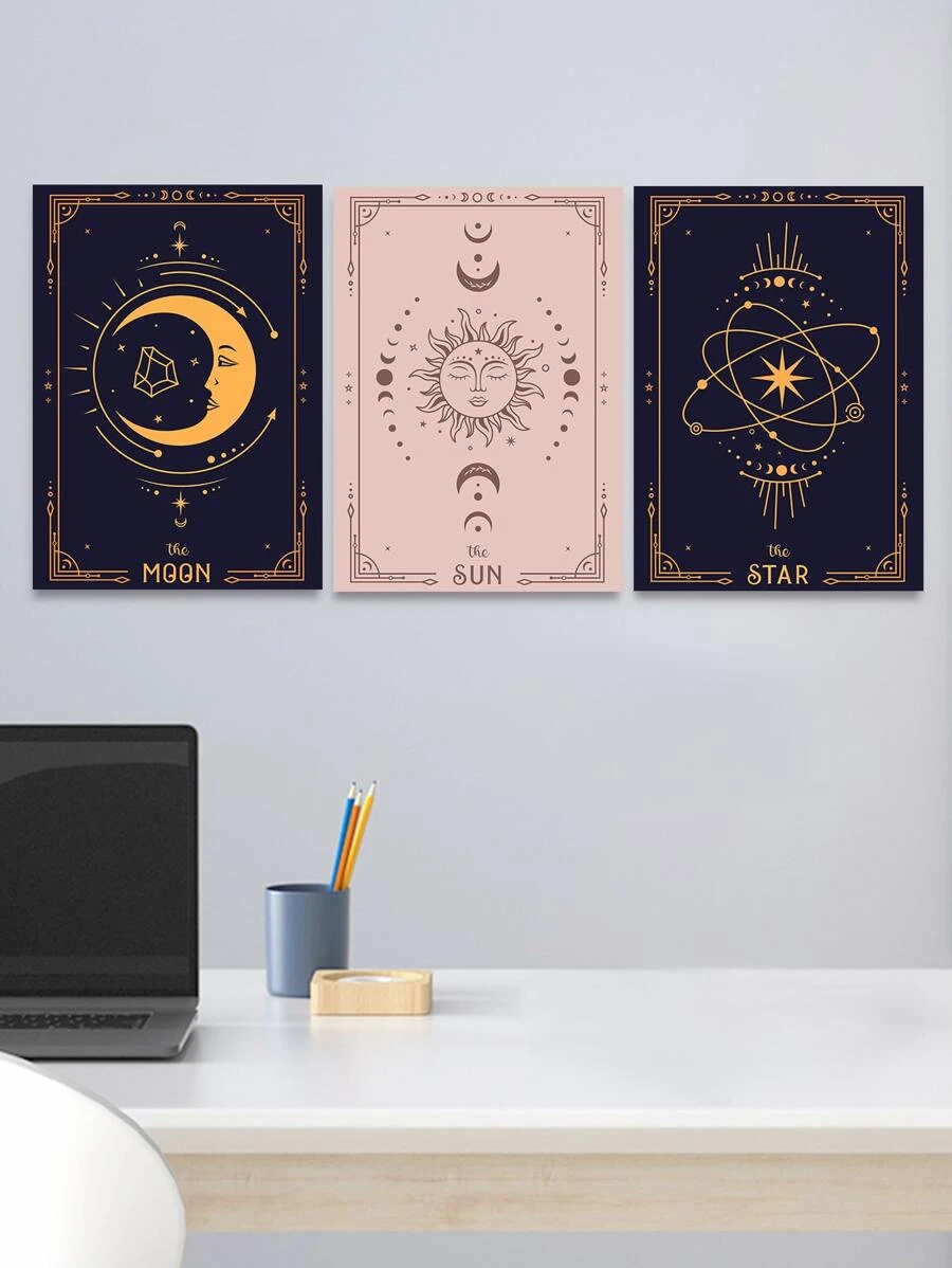 3pcs Mixed Pattern Poster