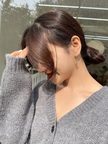 DAZY Flower Drop Earrings Valentines,Mom,Mother,Mother's Day,Gift - Rose Gold - View 6