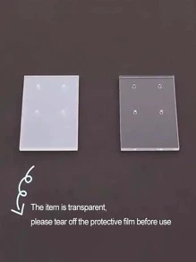 6 piezas Estante de almacenamiento de joya unicolor - transparente - Ver 5