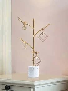 Giá lưu trữ đồ trang sức nhánh cây 1 cái - Vàng - Xem 4
