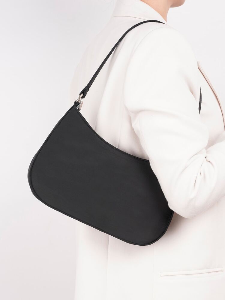 Bolso hobo minimalista cremallera - Negro - Añade 6