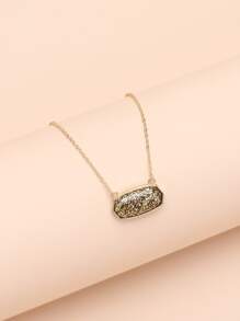 Collar colgante geométrico - Multicolor - Ver 2