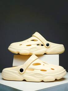 Hombres Zuecos de ventilación con abertura - Beis - Ver 1