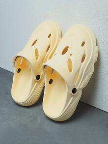 Hombres Zuecos de ventilación con abertura - Beis - Ver 3