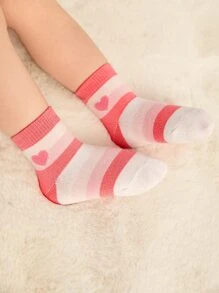 5pairs Baby Heart Pattern Socks