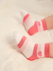 5pairs Baby Heart Pattern Socks