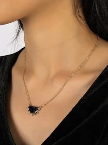 Sector Charm Necklace - Black - View 1