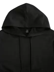 Manfinity Homme Camisetas de hombre ajustadas de manga corta, de verano, de poliéster, de estilo casual y sencillo - Negro - Ver 3