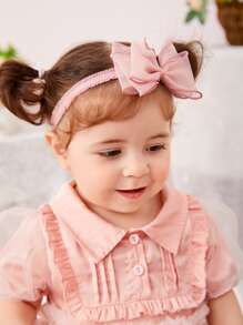 3入組嬰兒花和蝴蝶結裝飾髮帶 - 彩色 - 查看 2
