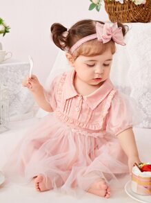 3入組嬰兒花和蝴蝶結裝飾髮帶 - 彩色 - 查看 5