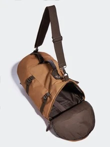 Men Minimalist Large Capacity Bag, Schoolbag For Travel, College, School Travel Backpack Luggage Bag Laptop Backpack Casual Daypack Rucksack Rucksack Functional Portable Travel Essentials For Travel Vacation For Sport Gym For Commute Canvas Vintage Casual Streetwear Solid Color For Teens Gift For Boyfriend College Bag Fathers Day Gifts Summer - Coffee Brown - View 7