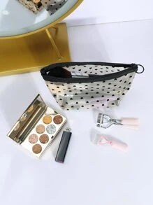 1入組Love植絨化妝包適合女士女孩 - 彩色 - 查看 5