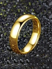 男士極簡風格戒指 - 銀色 - 查看 12