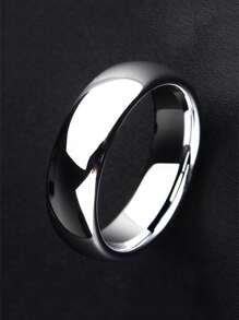 男士極簡風格戒指 - 銀色 - 查看 11