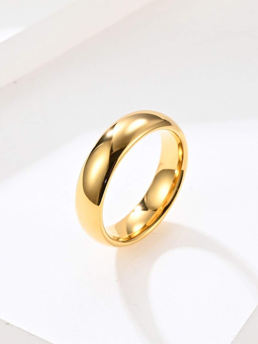 1pc Minimalist Ring - Yellow Gold - View 1