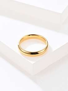 1pc Minimalist Ring - Yellow Gold - View 2