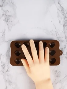 1pc Silicone Chocolate Mold - Coffee Brown - View 3