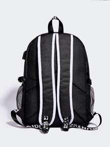 Luminous Backpack Men, Large Capacity Travel Rucksack, Daily Casual Backpack, Great (Printed Webbing Is Random) For Men Student Winter Gifts Multi-Functional Outdoor Men's Backpack Vacation Chest Bag For Men Side Bags For Men Satchel Bag Hobo Bag Hip Bag Gifts For Men Valentine Day Black Bag Travel Essentials Holiday Essentials School Bag Camping Travel Bag Stickers Summer Back To School Valentine Gifts For Men Laptop Case The Sporty Life Bag Pack Backpacks Travel Must Haves Large Bag Spring, School Supplies, School Backpack, School Bag, Backpack For School, Back To School Backpack, School Bookbag, Big Backpack, Backpack School, Back To School Bags, Waterproof, Laptop Compartment, Lightweight, Portable, Classic Casual, Cute, Boys And Men, Perfect For Back To School, First Day Of School, Elementary School