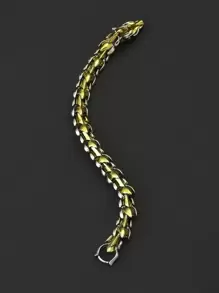 Men Dragon Decor Bracelet - Multicolor - View 2