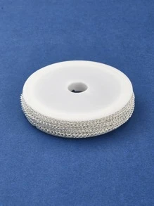 1set DIY Chains Bracelet Necklace Making Kit Including Iron Curb Chains & Jump Rings Alloy Clasps Lobster Clasp DIY Jewelry Accessory - Silver - View 8