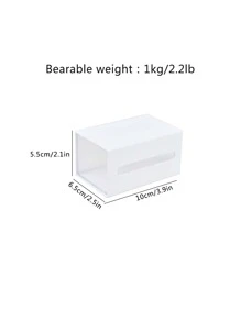 Hộp lưu trữ treo tường 1pc - trắng - Xem 2