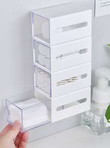 Hộp lưu trữ treo tường 1pc - trắng - Xem 7