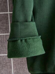 SHEIN Tween 男孩鹿頭印花針織長袖連帽衫,冬季