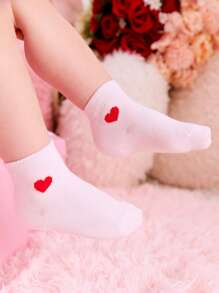 5pairs Baby Heart Pattern Socks