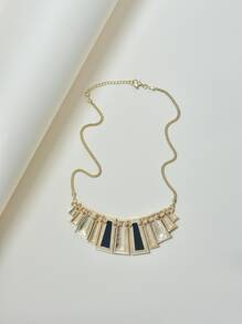 水鑽裝飾項鍊 - 彩色 - 查看 2