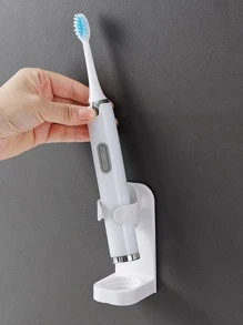 1pc Wall Mounted Electric Toothbrush Holder - White - View 6