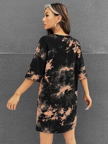 Vecster Đầm Cắt ra Lá thư Cà vạt nhuộm Giải trí - Nhiều màu - Xem 2