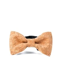 Hombres corbata de lazo - Amarillo Mostaza - Ver 1