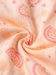 Toddler Girls 5pcs Heart & Cartoon Graphic Brief