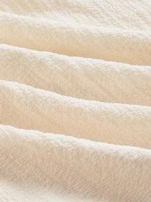 SHEIN MOD 人像圖案肩上打結吊帶連衣裙 - 杏色 - 查看 4