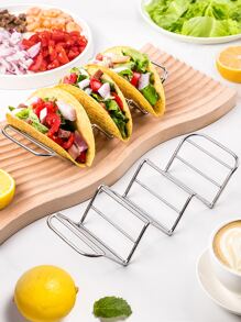 SHEIN Basic living 1pc Stainless Steel Taco Holder Stand